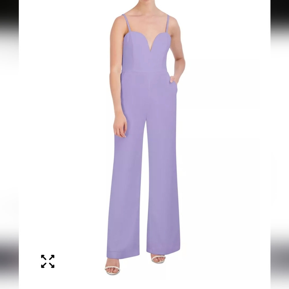 BCBG New York Sweetheart Neckline Lavender Pantsyit NWT Size 4 $148 - Picture 3 of 5